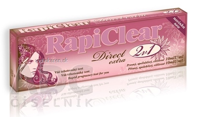 RapiClear Tehotenský test Direct extra 2v1 1x2 ks RapiClear Tehotenský test Direct extra 2v1 1x2 ks – Obrázok 1