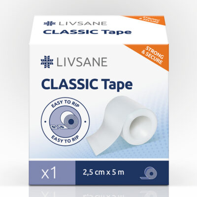LIVSANE Fixačná páska CLASSIC 2,5 cm x 5 m 1 ks