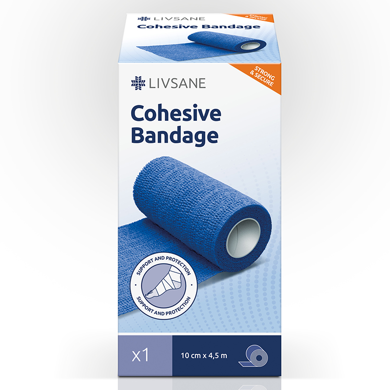 Z0040006 LIVSANE Kohezívne fixačné ovínadlo 10 cm x 4,5 m 1 ks – Obrázok 1
